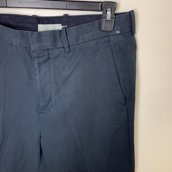 VINCE washed blue linen chino pant cuffed 32 - Picture 3 of 8